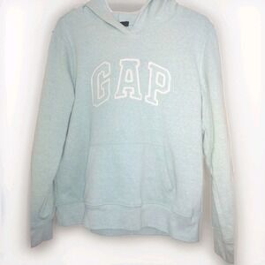 Vintage Gap Pullover Hoodie Womens Medium Long Sleeve  Blue Relaxed Cozy‎